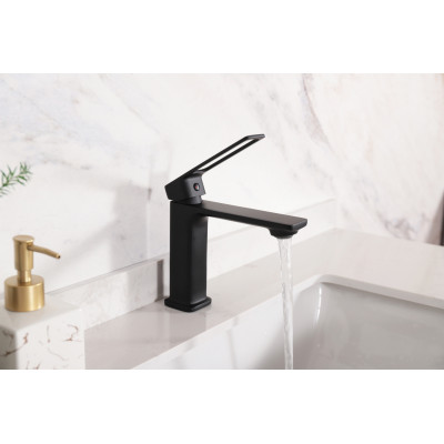 Смеситель для раковины Gid Niagara L057-BM-K L057BMK черный матовый