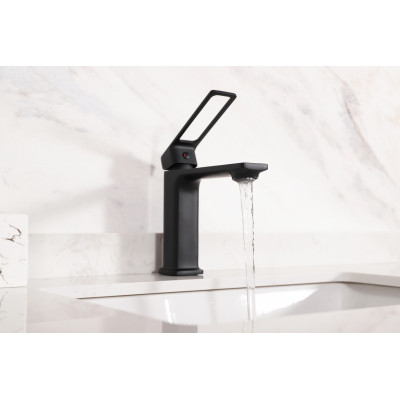 Смеситель для раковины Gid Niagara L057-BM-K L057BMK черный матовый