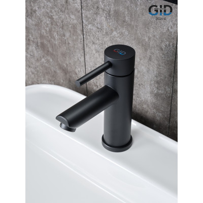 Смеситель для раковины Gid Berlin SS080-BM-K SS080BMK черный матовый