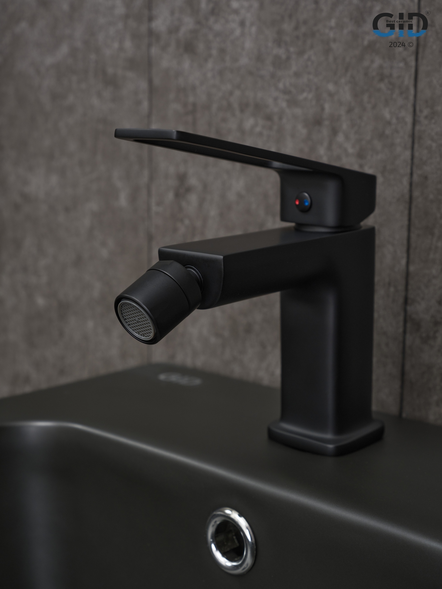 Смеситель для биде Gid Niagara L057-BM-B L057BMB черный матовый