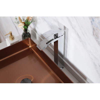 Смеситель высокий для раковины Gid Victoria L120-CH-D L120CHD хром