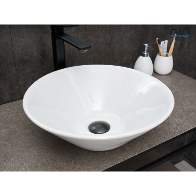 Раковина Gid N9102 51210 накладная белая 42x42x15