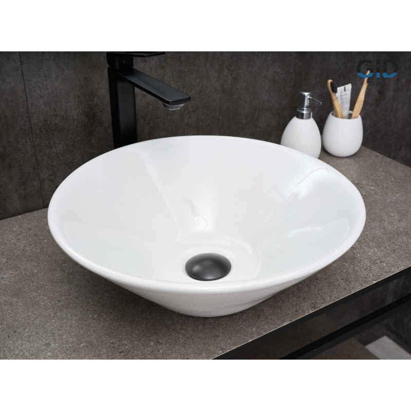 Раковина Gid N9102 51210 накладная белая 42x42x15