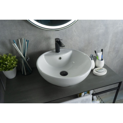 Раковина Gid N9001 51101 накладная белая 45x45x17