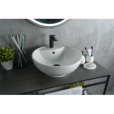 Раковина Gid N9001 51101 накладная белая 45x45x17