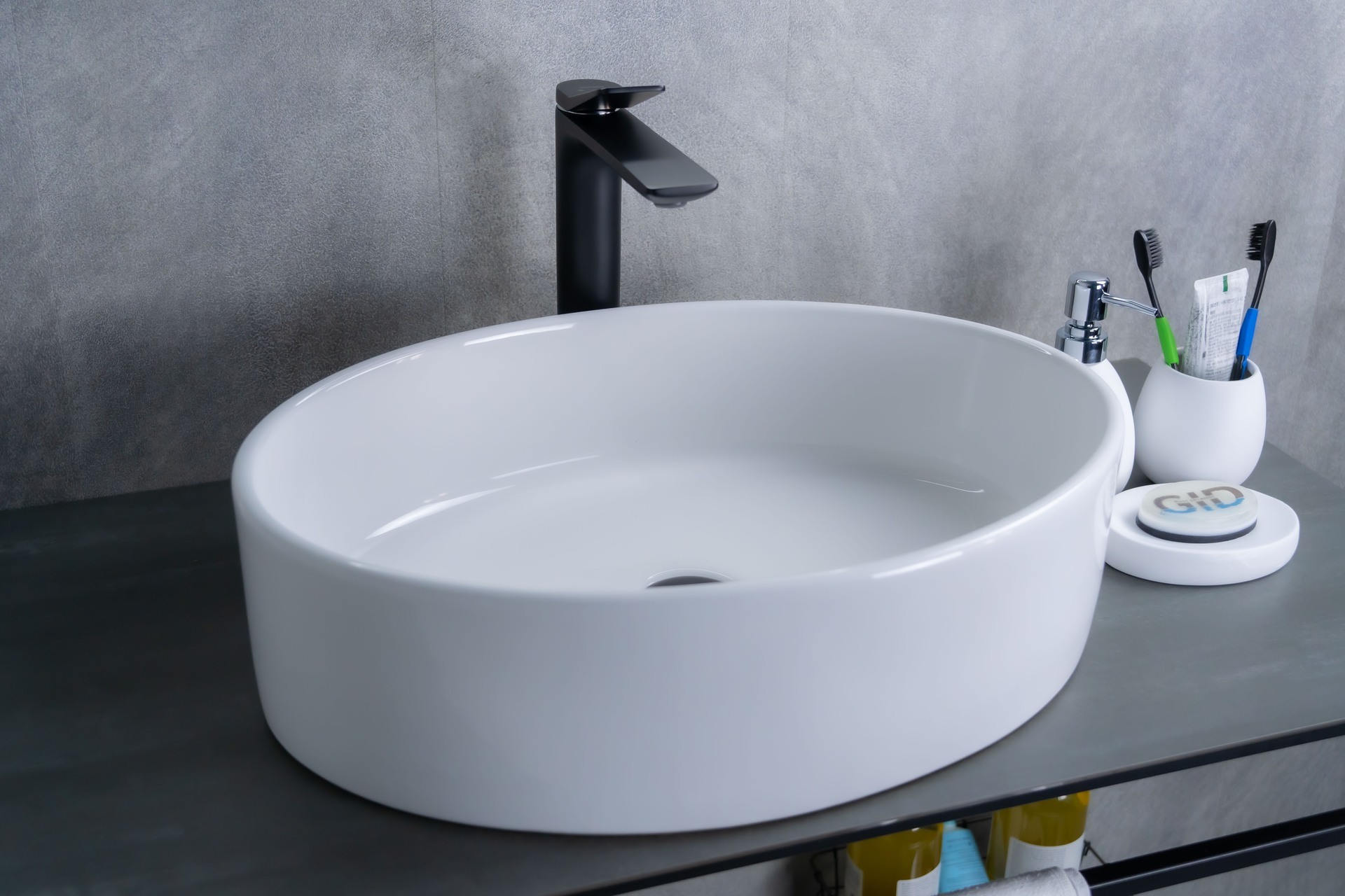 Раковина Gid N9012 51106 накладная белая 50x36x14
