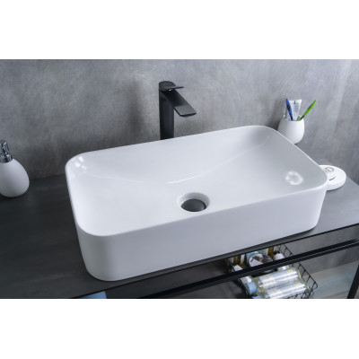 Раковина Gid N9596 51199 накладная белая 61x35x13
