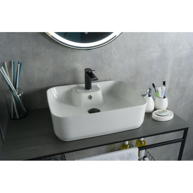 Раковина Gid N9445 51155 накладная белая 52x41.5x15