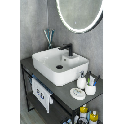 Раковина Gid N9445 51155 накладная белая 52x41.5x15
