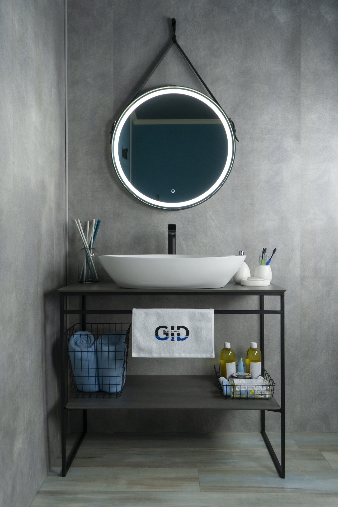 Раковина Gid N9062 51117 накладная белая 66.5x44x15