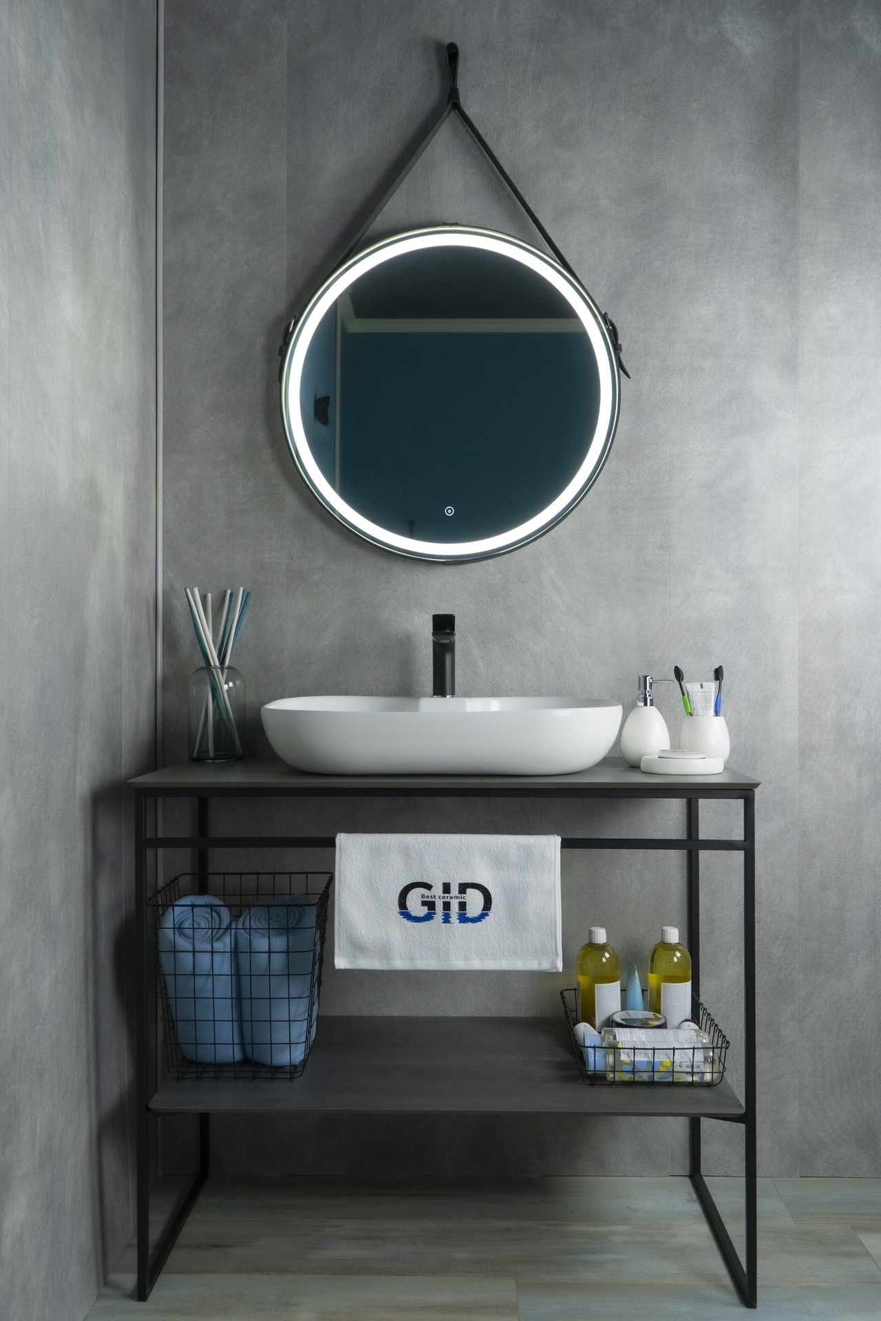 Раковина Gid N9446b 51156 накладная белая 61x42x12.5