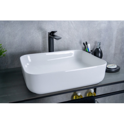 Раковина Gid D1304 51197 накладная белая 50x39x13