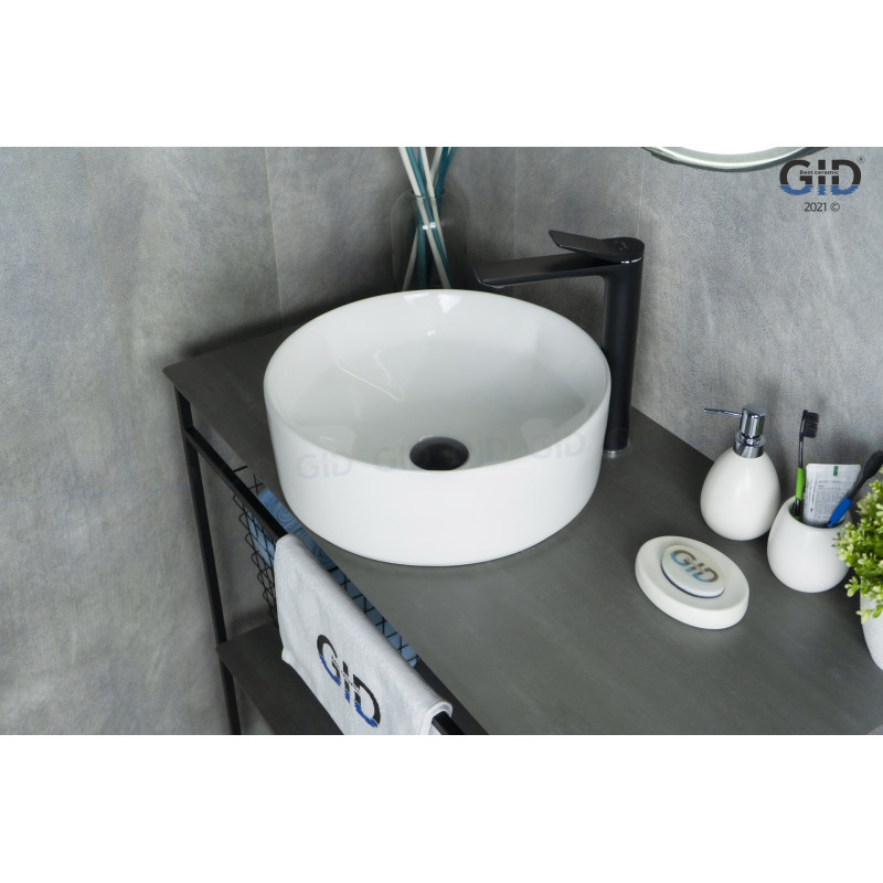 Раковина Gid N9425 51144 накладная белая 40x40x15