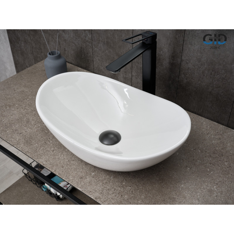 Раковина Gid N9133 51201 накладная белая 48x30.5x14.5