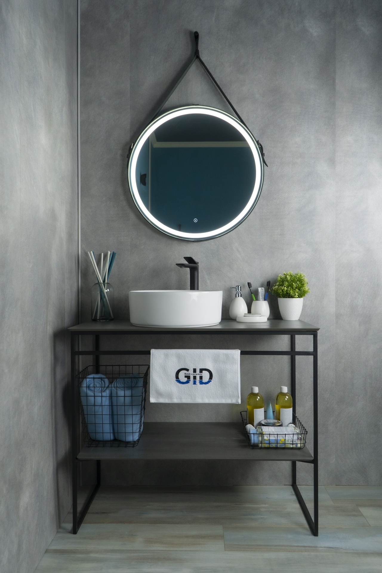 Раковина Gid N9425 51144 накладная белая 40x40x15