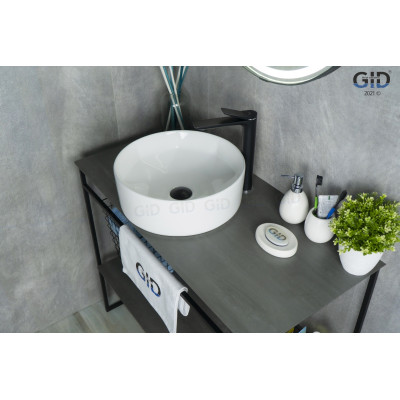 Раковина Gid N9425 51144 накладная белая 40x40x15