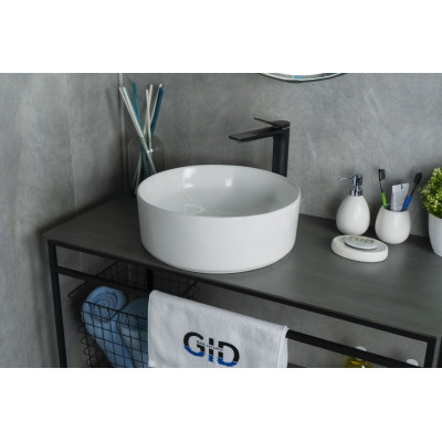 Раковина Gid N9425 51144 накладная белая 40x40x15