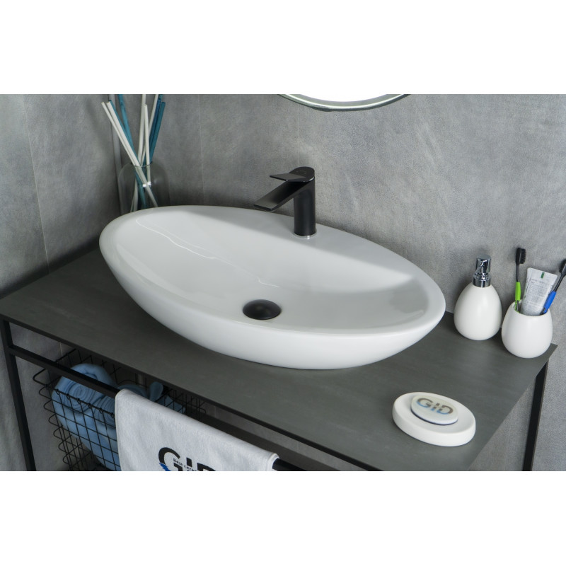 Раковина Gid N9435 51149 накладная белая 73x41.5x13.5