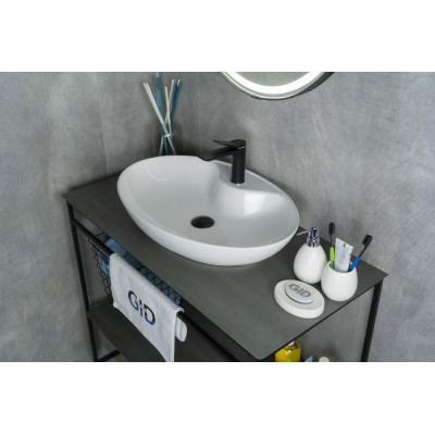 Раковина Gid N9438 51151 накладная белая 65x43x12
