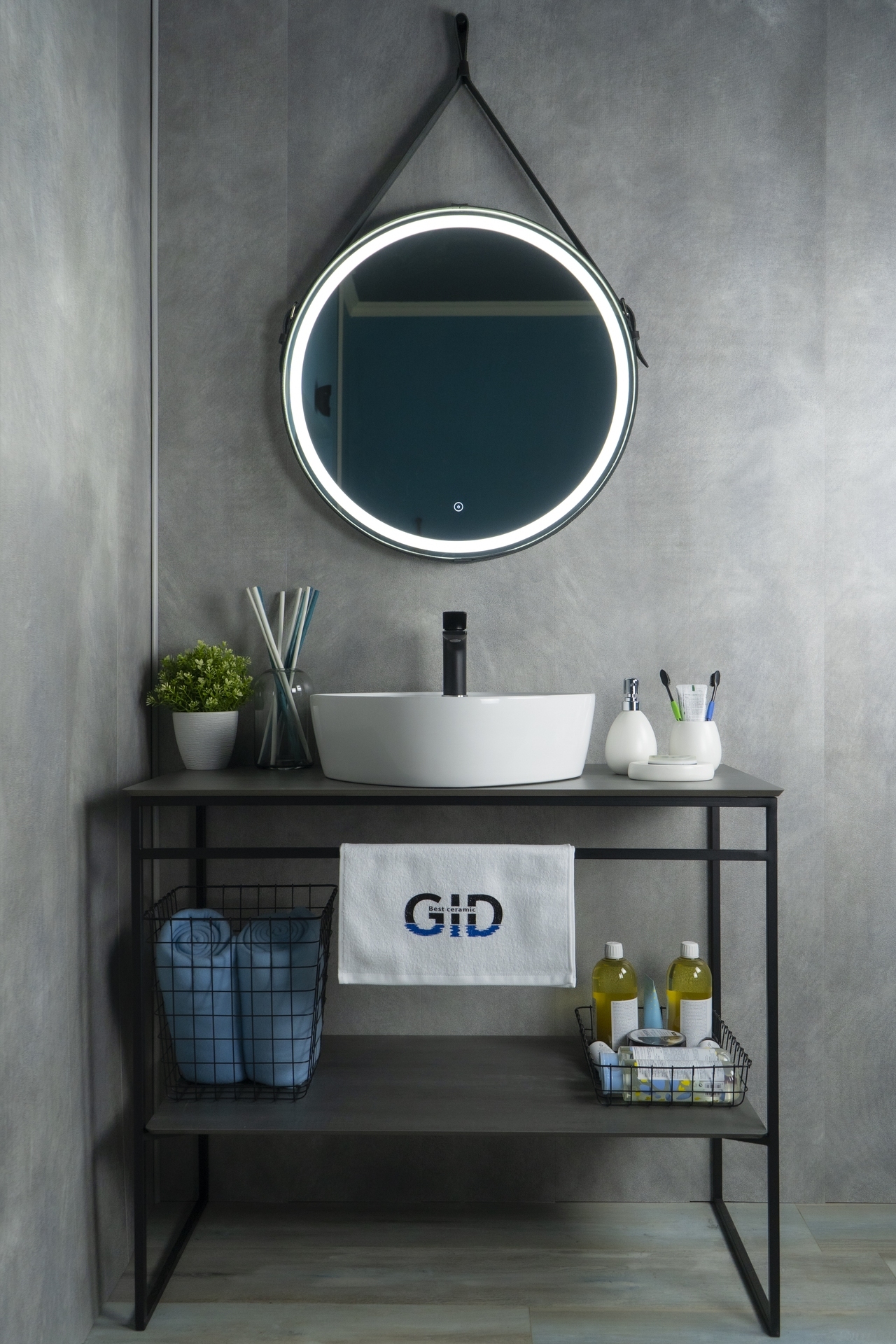 Раковина Gid N9442 51153 накладная белая 44x44x14