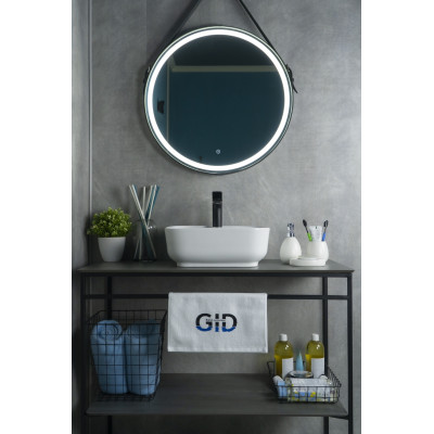 Раковина Gid N9443 51154 накладная белая 41x41x15