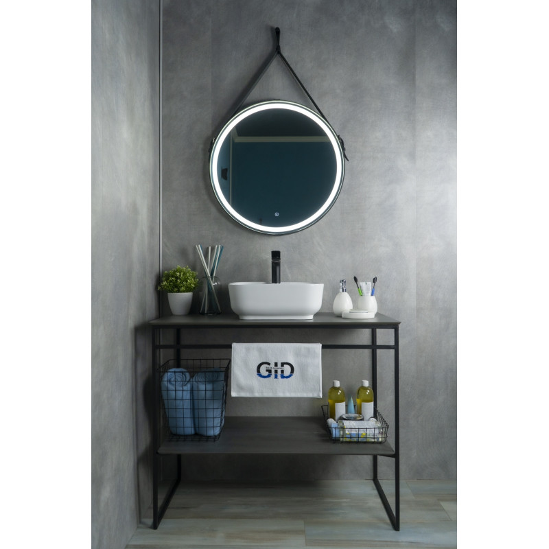 Раковина Gid N9443 51154 накладная белая 41x41x15