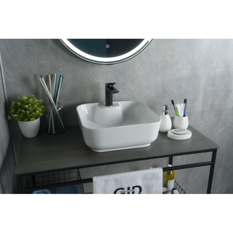 Раковина Gid N9443 51154 накладная белая 41x41x15