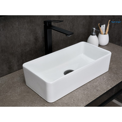 Раковина Gid N1104 51224 накладная белая 46x23x12