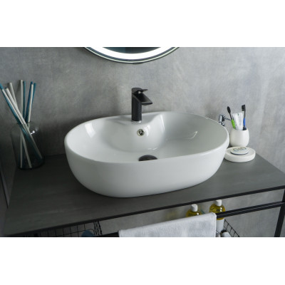 Раковина Gid N9163 51127 накладная белая 59x41x16