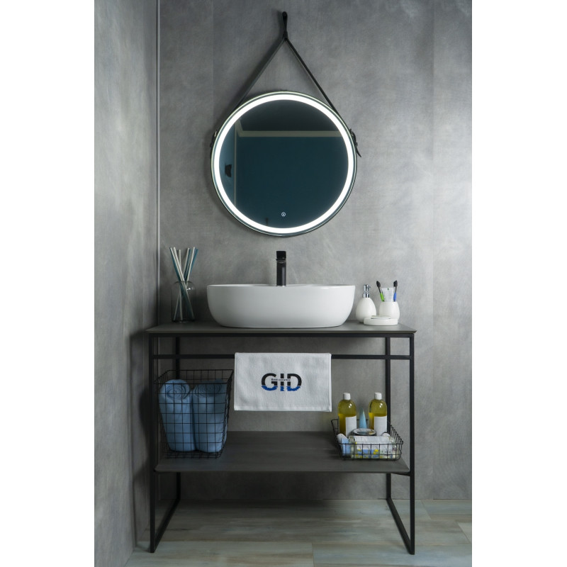 Раковина Gid N9163 51127 накладная белая 59x41x16