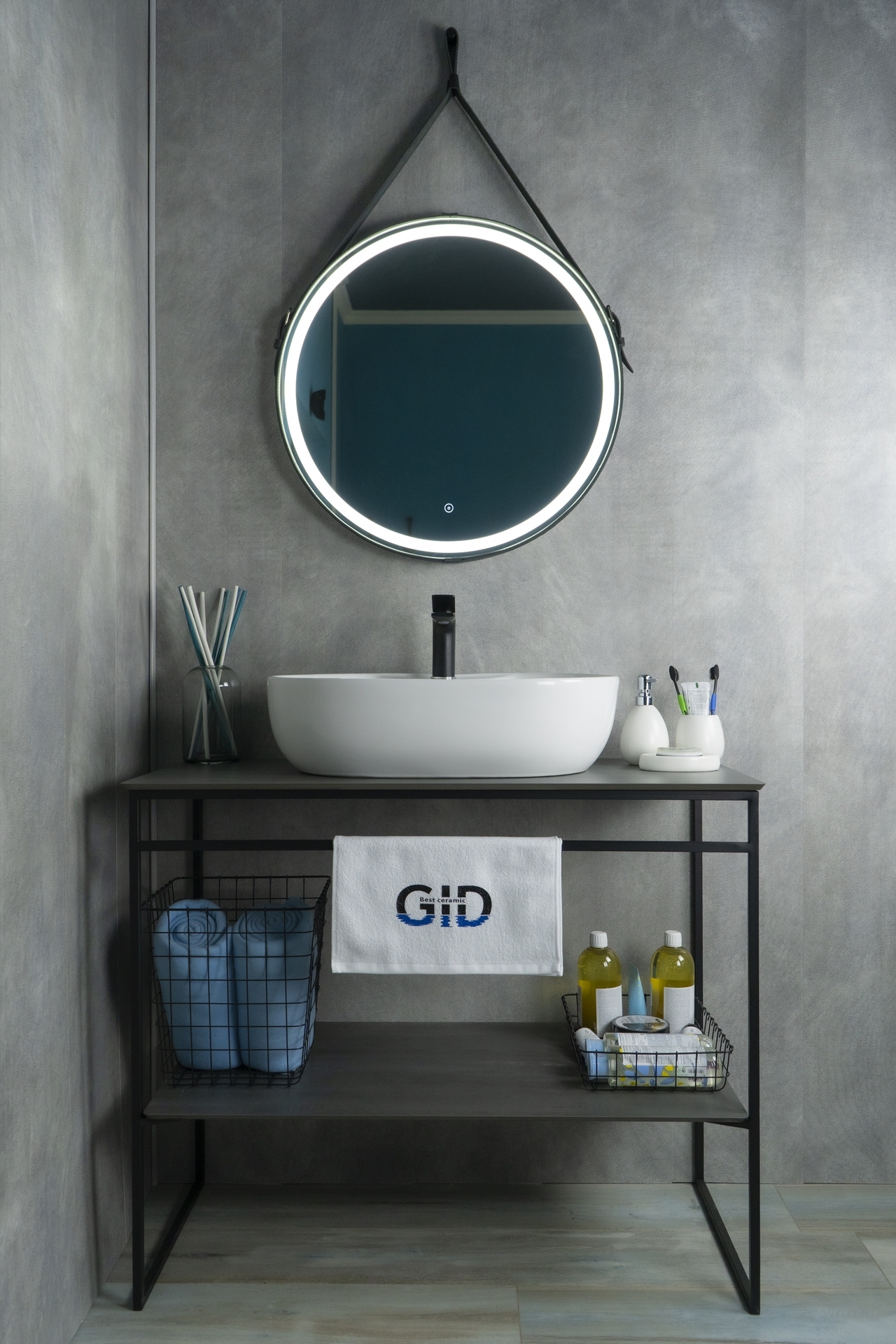 Раковина Gid N9163 51127 накладная белая 59x41x16