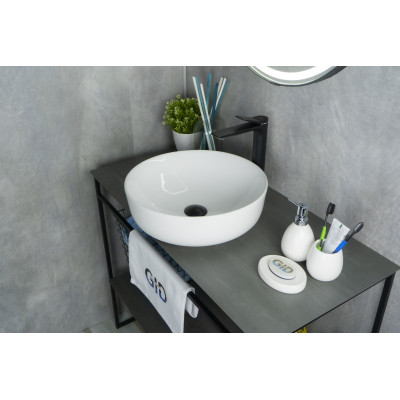 Раковина Gid D1315 51182 накладная белая 41.5x41.5x13.5