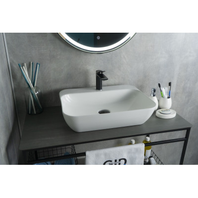 Раковина Gid N9047 51184 накладная белая 55x42x15