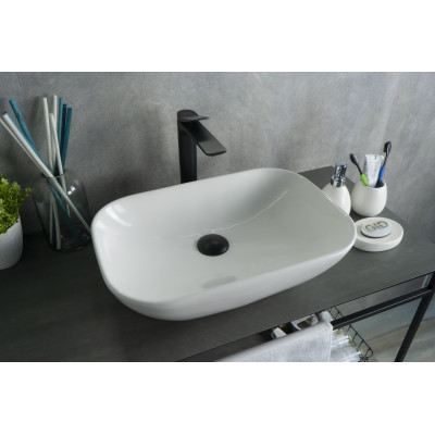 Раковина Gid N9447 51157 накладная белая 51x34x13