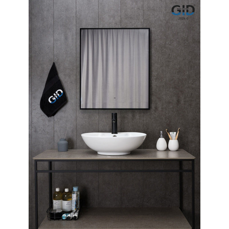 Раковина Gid N9005 51206 накладная белая 51x41x15