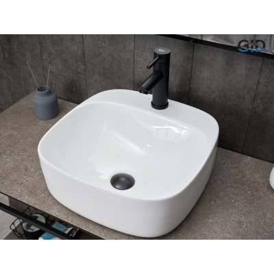 Раковина Gid N9284 51219 накладная белая 42x42x15.5