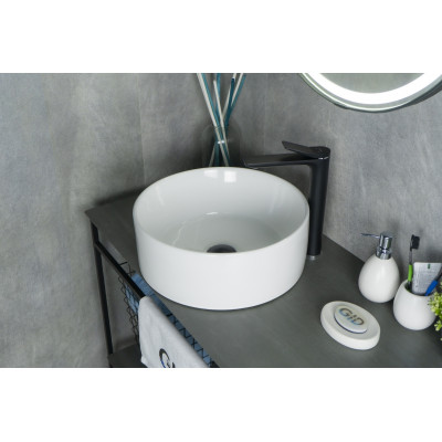 Раковина Gid N9011 51105 накладная белая 40x40x15