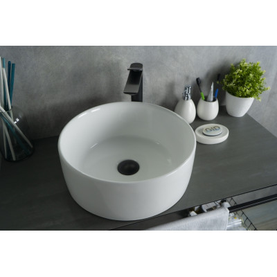 Раковина Gid N9011 51105 накладная белая 40x40x15