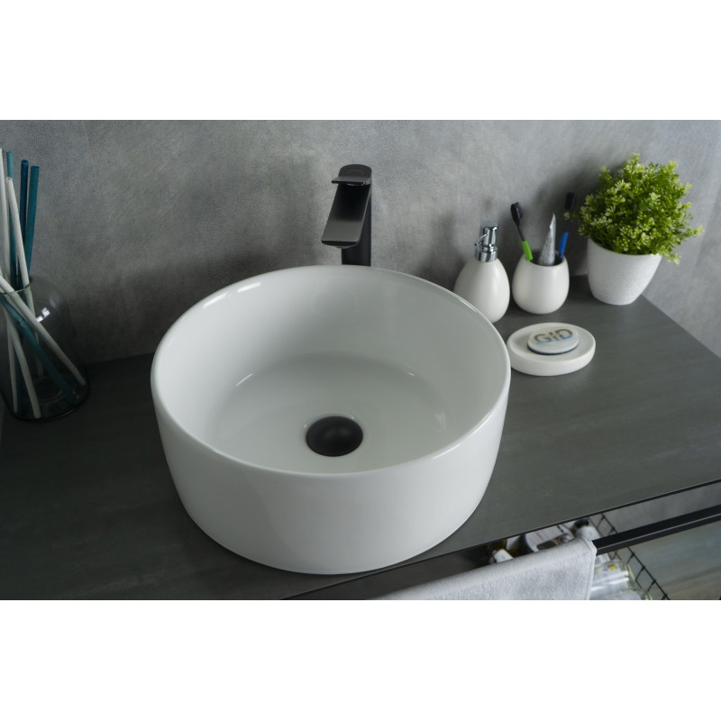 Раковина Gid N9011 51105 накладная белая 40x40x15