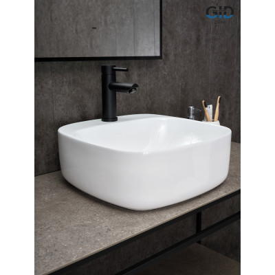 Раковина Gid N9284 51219 накладная белая 42x42x15.5