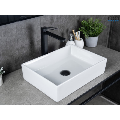 Раковина Gid N1204 51225 накладная белая 45x32x11