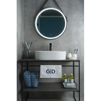 Раковина Gid N9025 51111 накладная белая 56x35x14