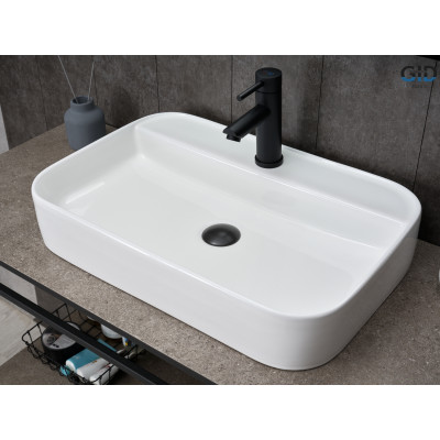 Раковина Gid N9660 51232 накладная белая 60x40x11