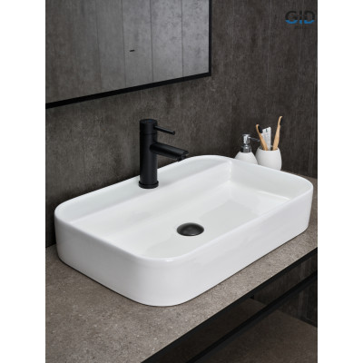 Раковина Gid N9660 51232 накладная белая 60x40x11