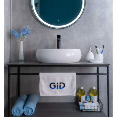 Раковина Gid N9030b 51115 накладная белая 48x34x15