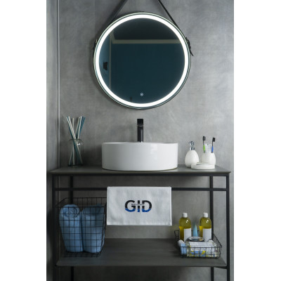 Раковина Gid N9008b 51104 накладная белая 46x46x16