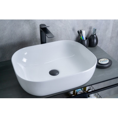 Раковина Gid D1302 51198 накладная белая 50x40x14