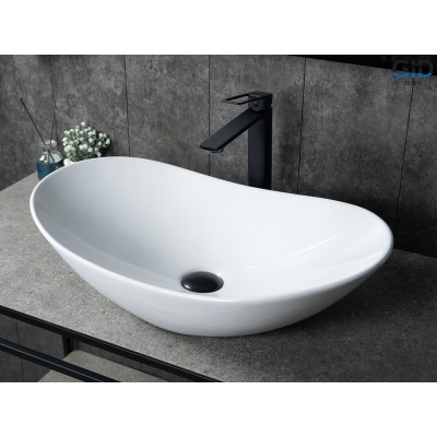 Раковина Gid N9811 51175 накладная белая 61x37x15