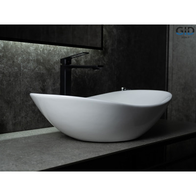 Раковина Gid N9811 51175 накладная белая 61x37x15