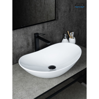 Раковина Gid N9811 51175 накладная белая 61x37x15